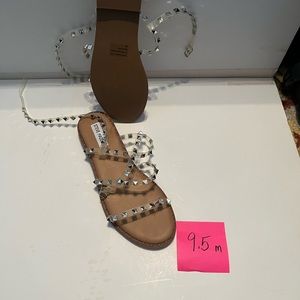 Steve Madden clear studded sandal